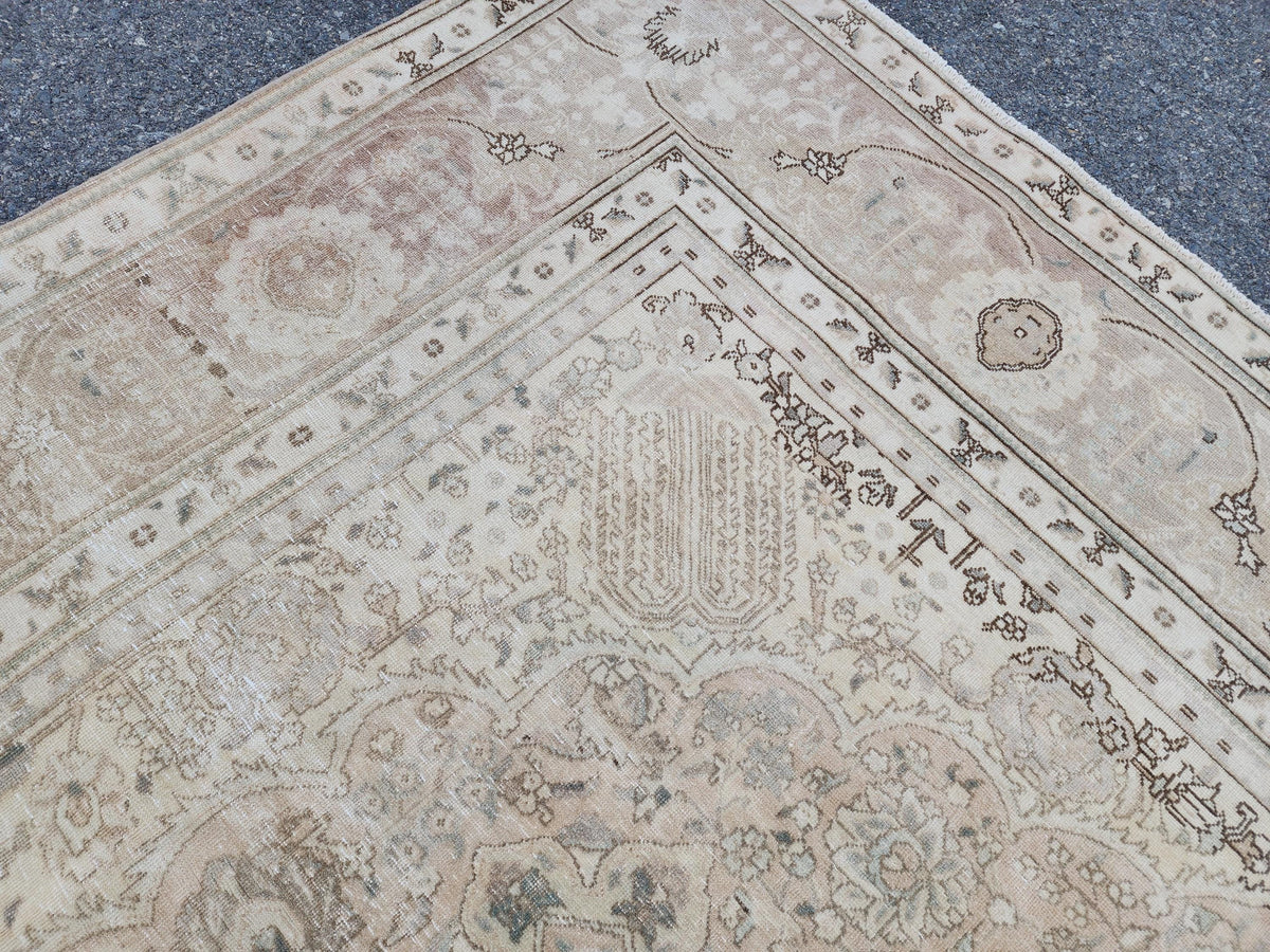 9x12 Neutral Wool Area Rug, Oversized Living Room Decor, Beige And Brown