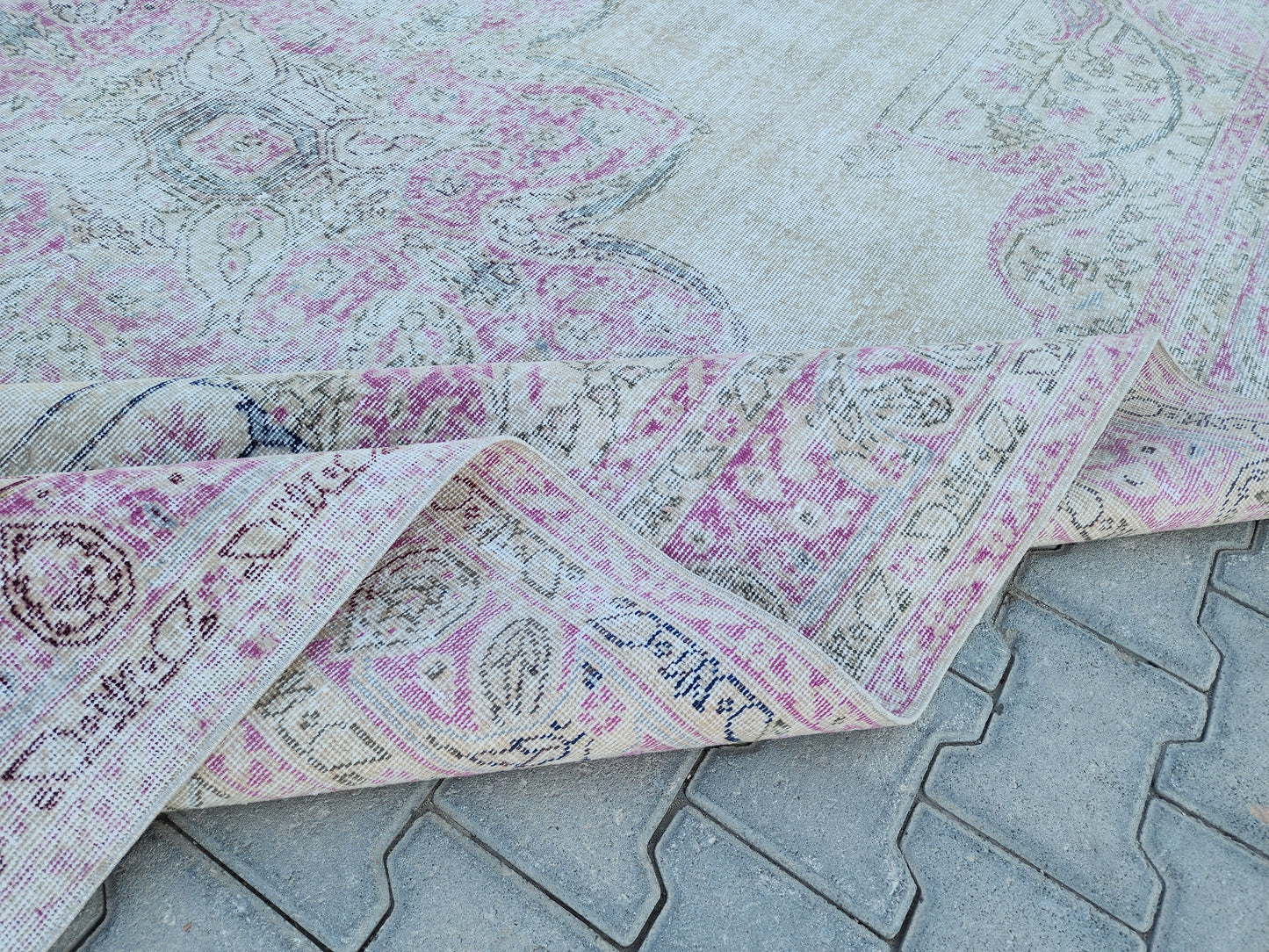 Vintage Hand Woven Rug 8x11 ft - sku1253