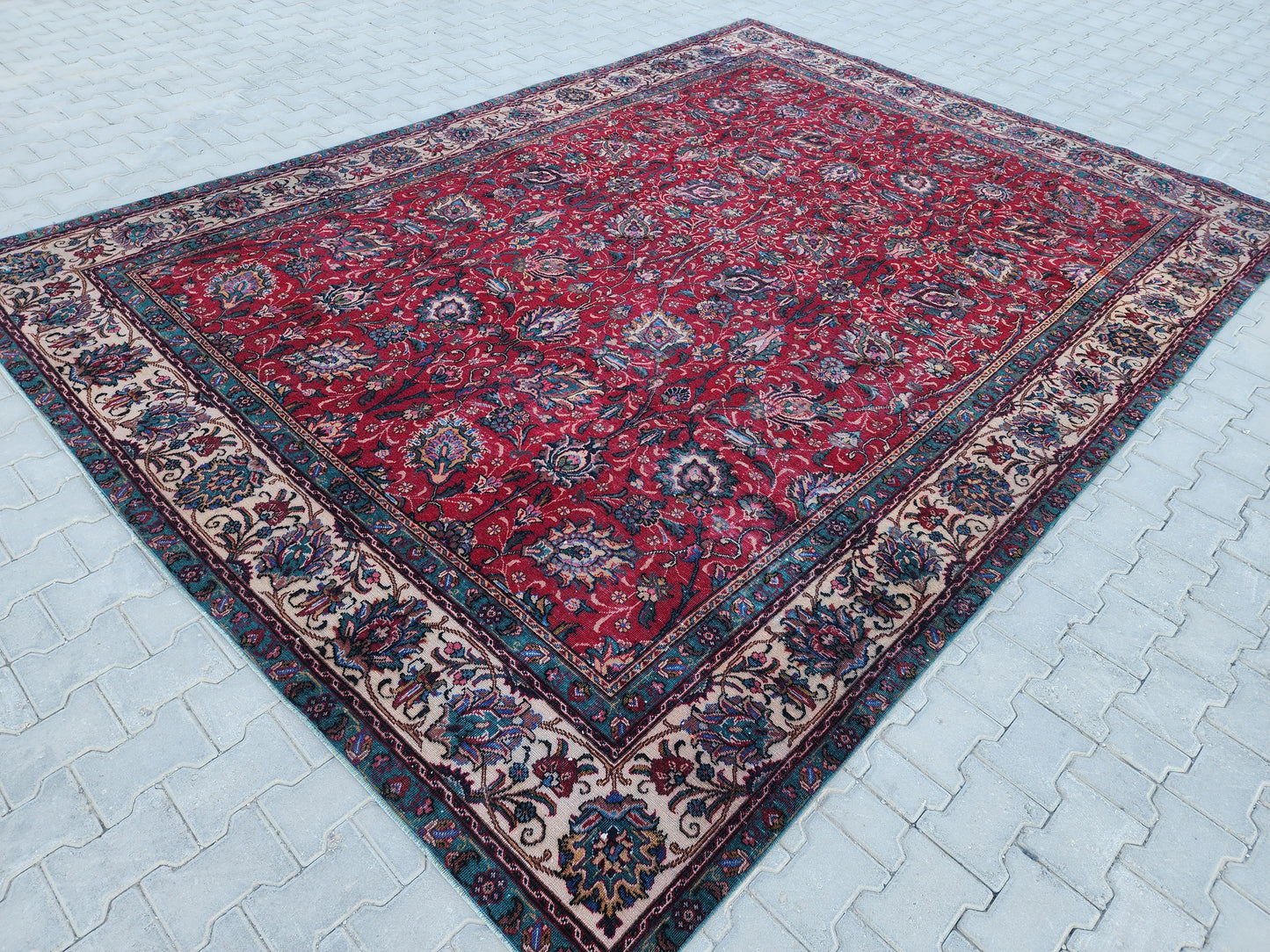 Wool Vintage Oversize Rug 9x12 Ft - sku 1321