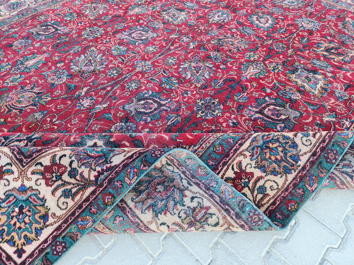 Wool Vintage Oversize Rug 9x12 Ft - sku 1321