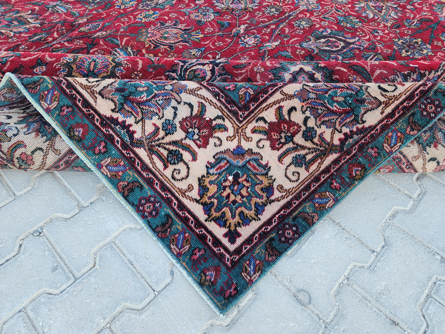 Wool Vintage Oversize Rug 9x12 Ft - sku 1321