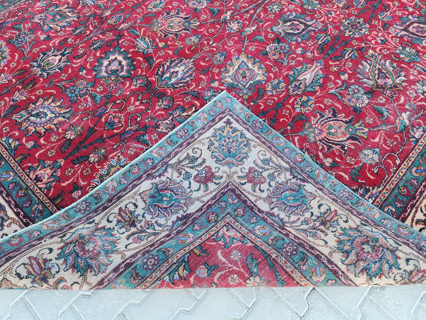 Wool Vintage Oversize Rug 9x12 Ft - sku 1321