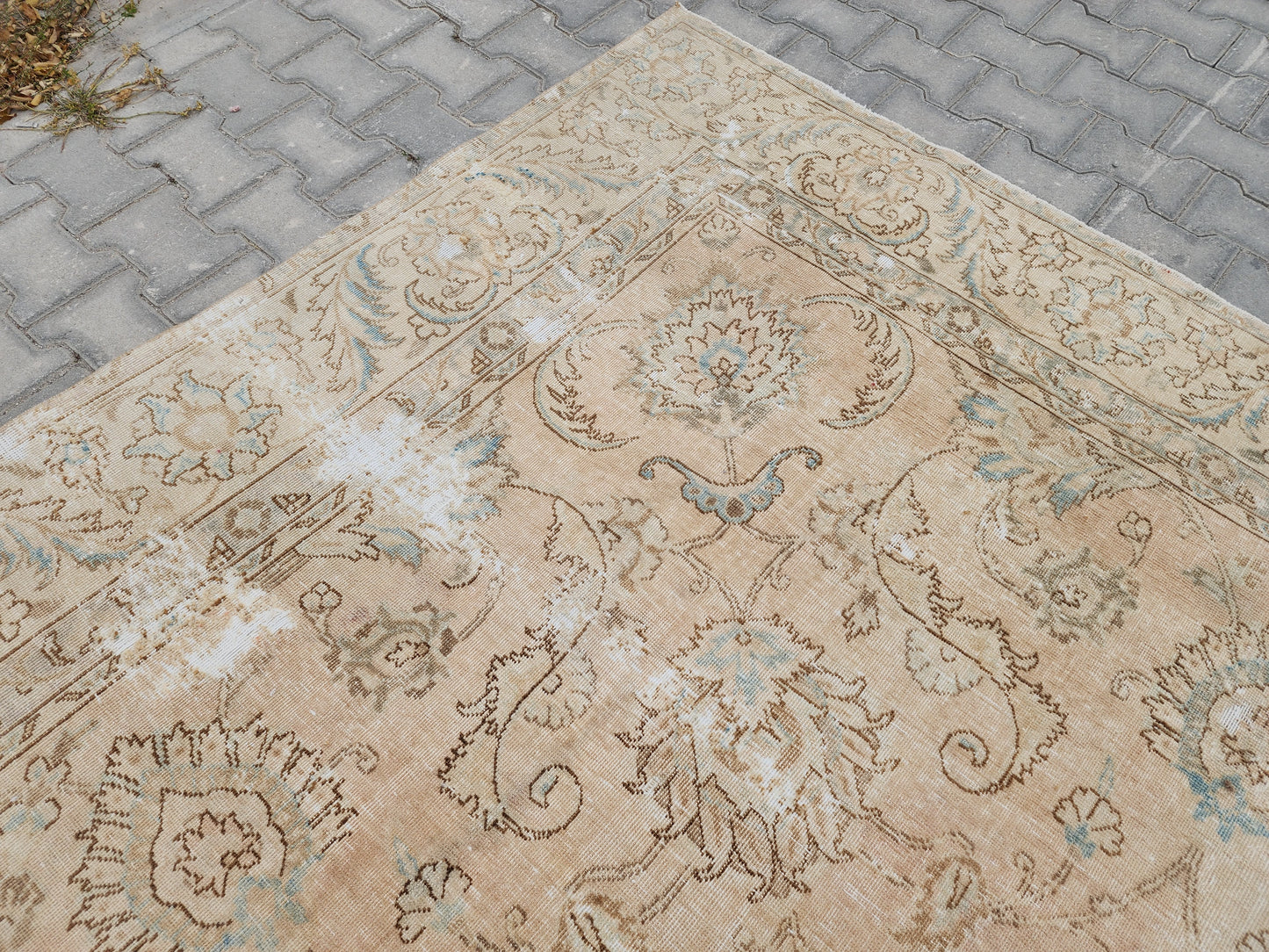 Neutral Vintage Oversize Rug 9x12 ft - skua203