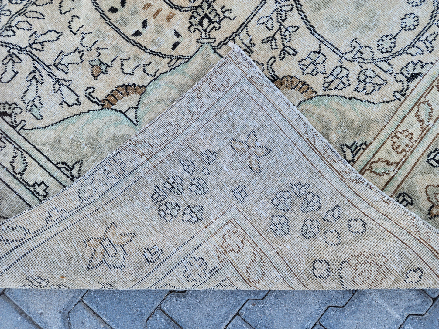 Vintage Handmade Area Rug 8x11 ft - sku1405