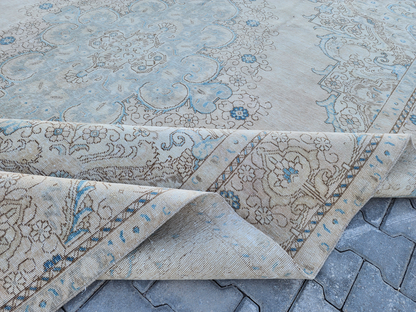 Vintage large rug 10x13 ft- sku1404