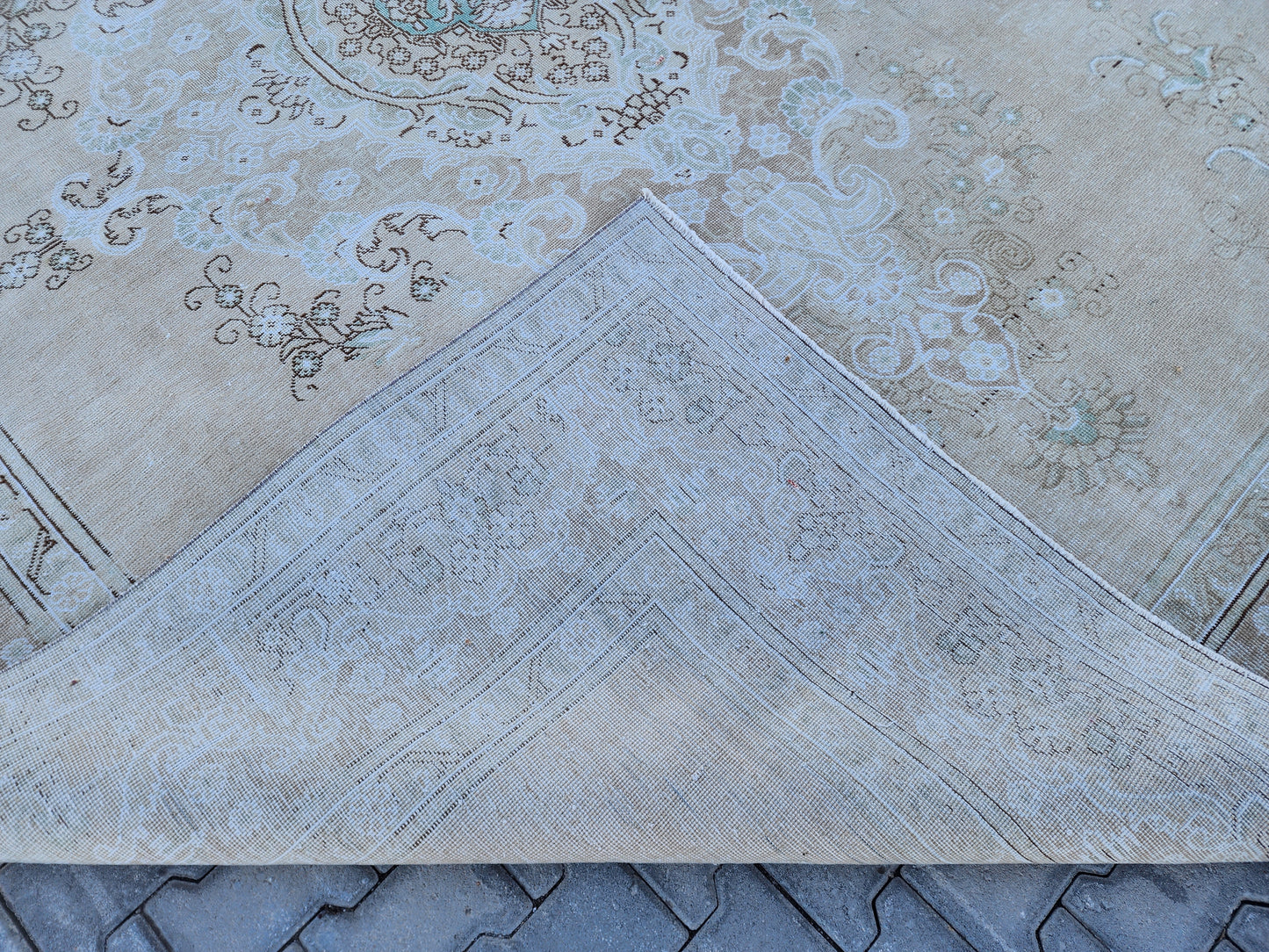 Vintage Hand Knotted Rug 9x12 ft - sku1408