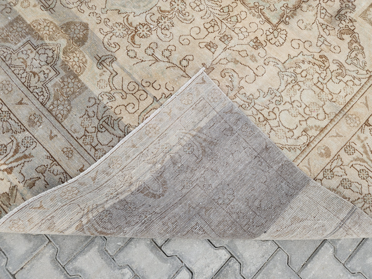 Turkish Vintage Rug 9x12 ft - sku1467