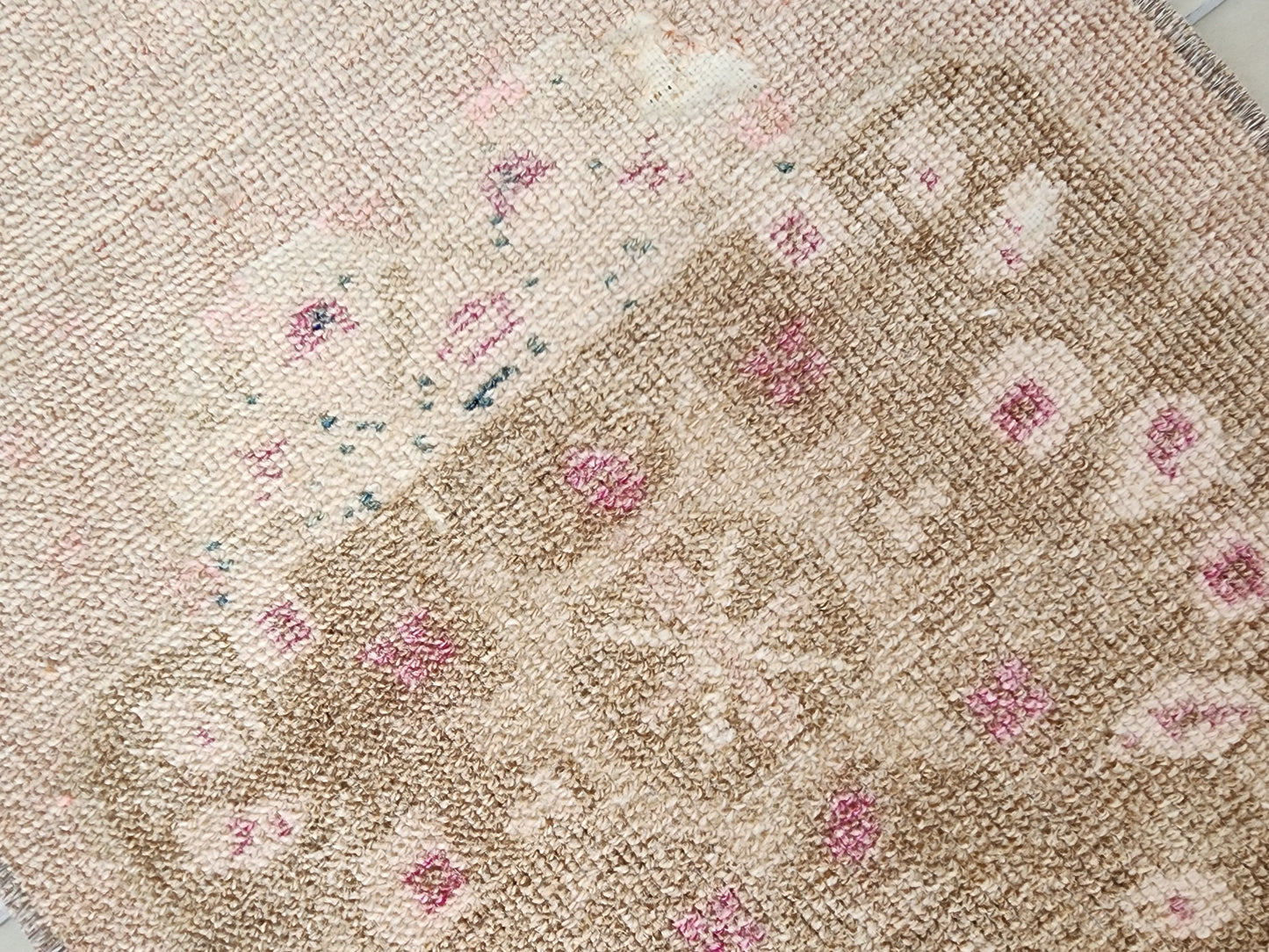 Turkish Mini Rug Hand Knotted Doormat 2x3 ft - skuy67