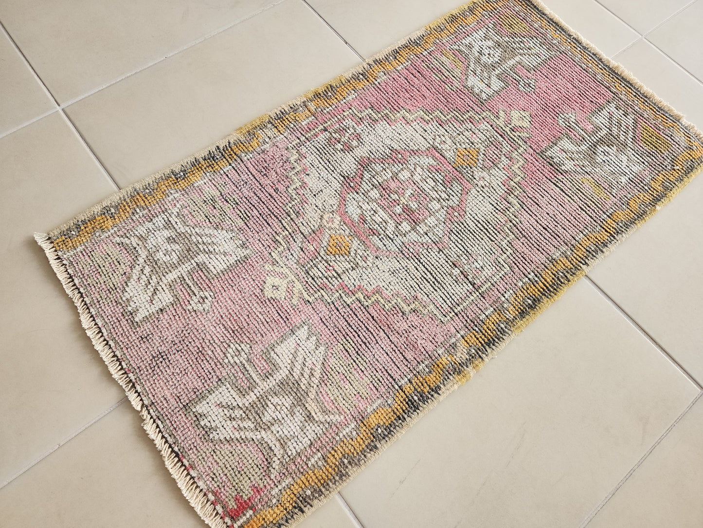 Turkish Vintage Doormat 2x3 ft - skuy135