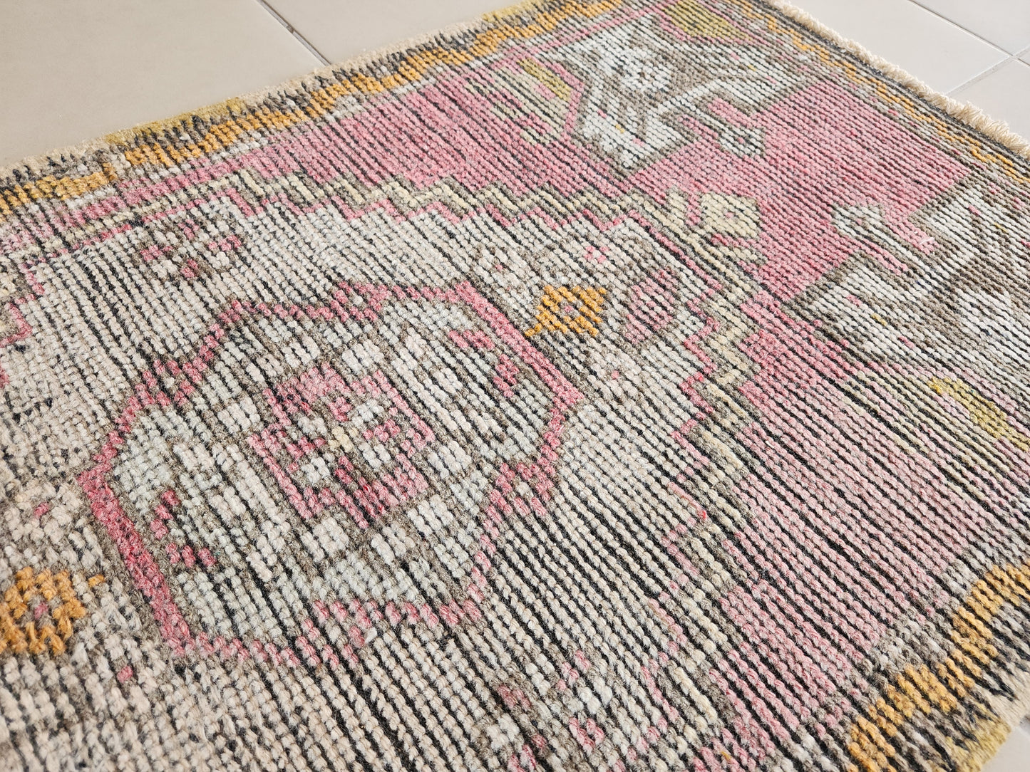 Turkish Vintage Doormat 2x3 ft - skuy135
