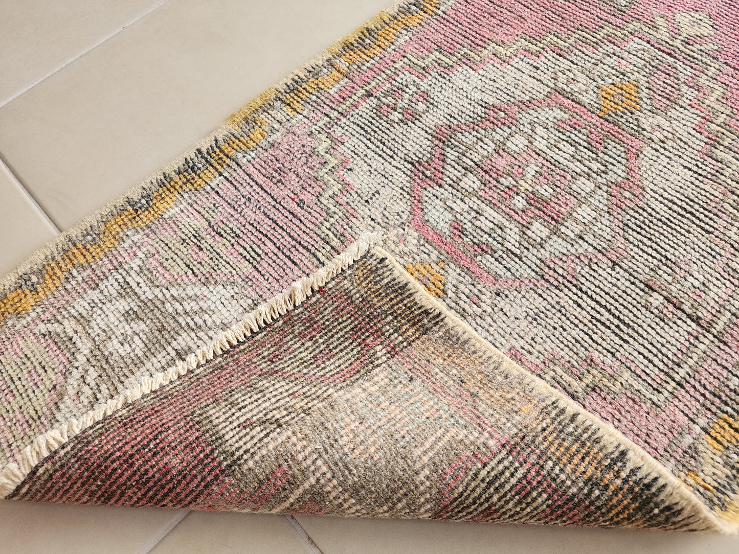 Turkish Vintage Doormat 2x3 ft - skuy135