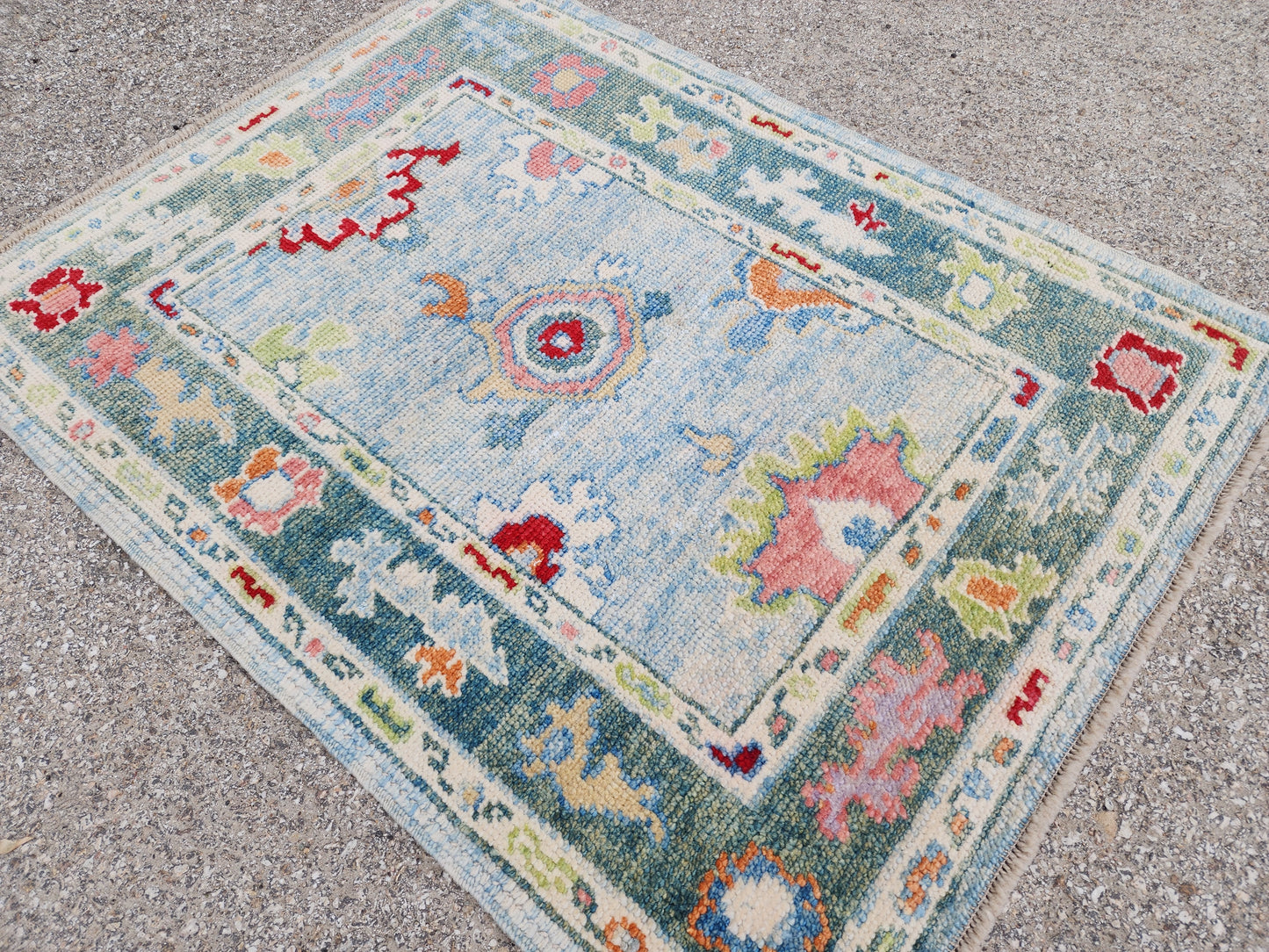 Turkish Oushak Rug 3x4 ft - sku1802