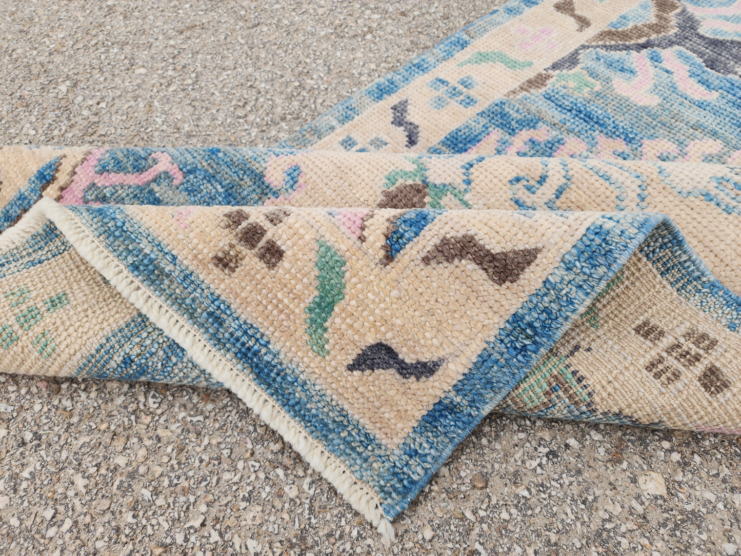 Oushak Runner Wool Rug 3x13.5 ft - sku1808