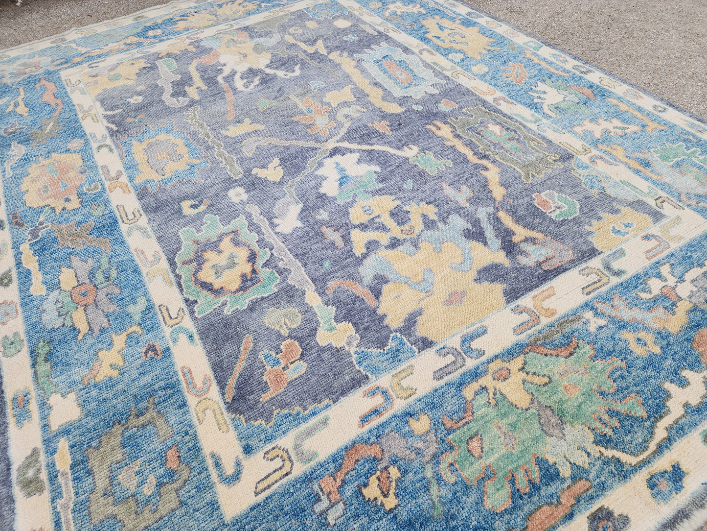 Oushak Wool Rug 8x10 ft - sku1809