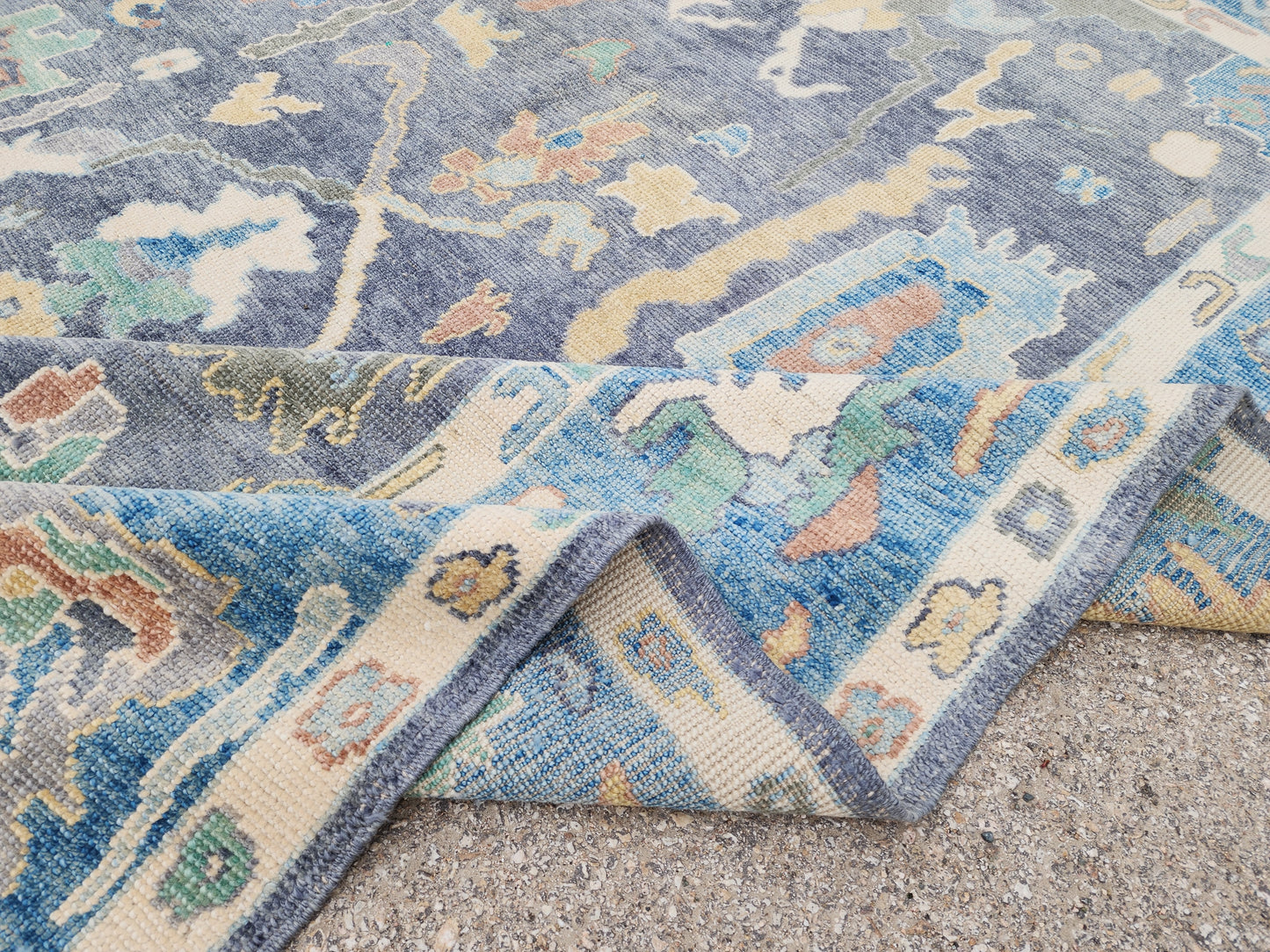 Oushak Wool Rug 8x10 ft - sku1809