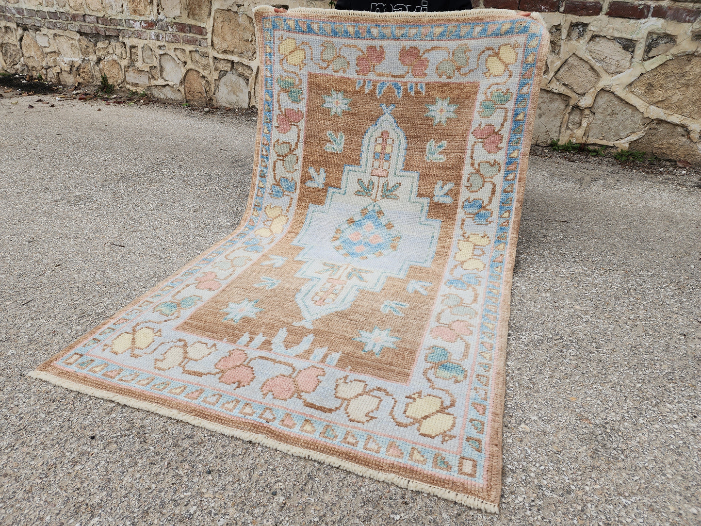 Oushak Small Wool Rug 3x5 ft - sku1810