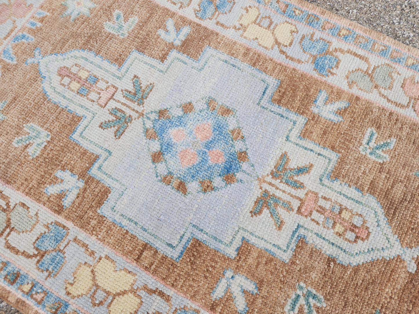 Oushak Small Wool Rug 3x5 ft - sku1810