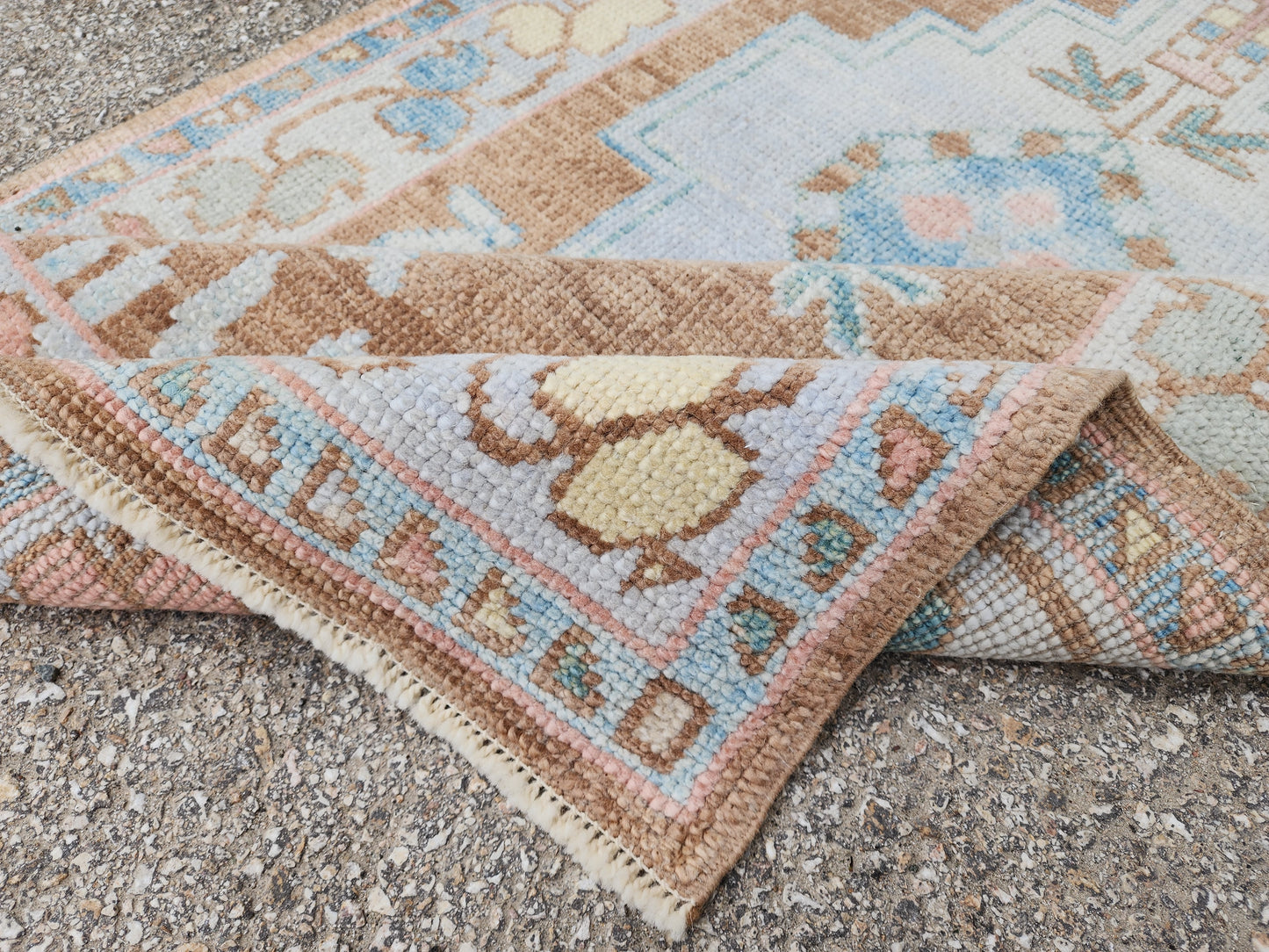 Oushak Small Wool Rug 3x5 ft - sku1810