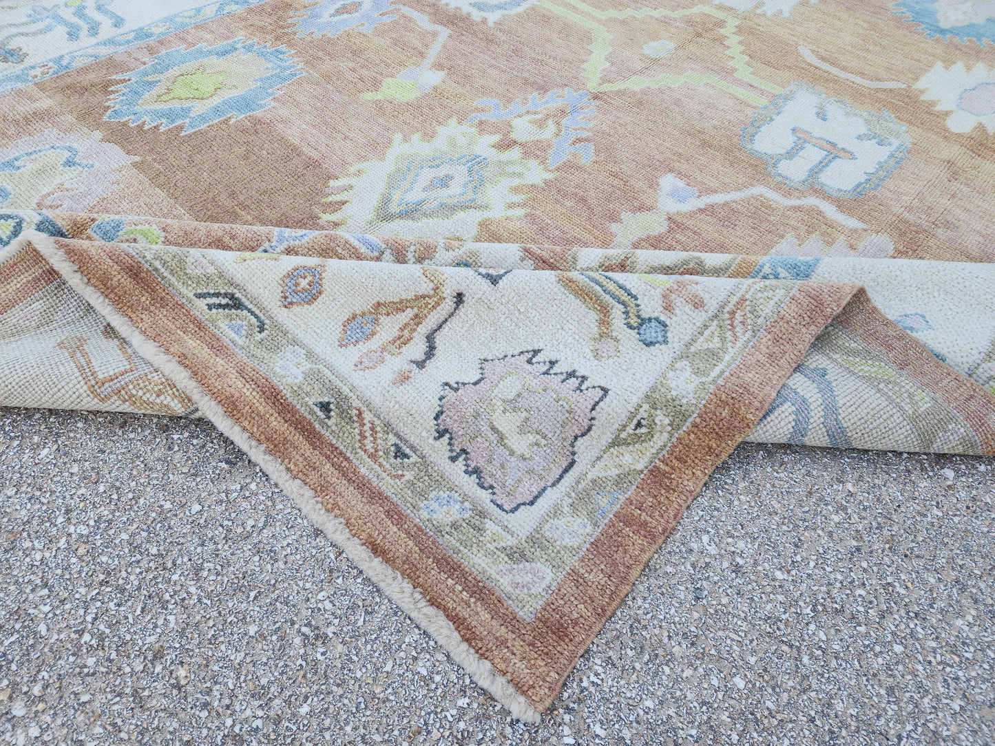 Oushak Hand Knotted Rug 8x11 ft - sku1651