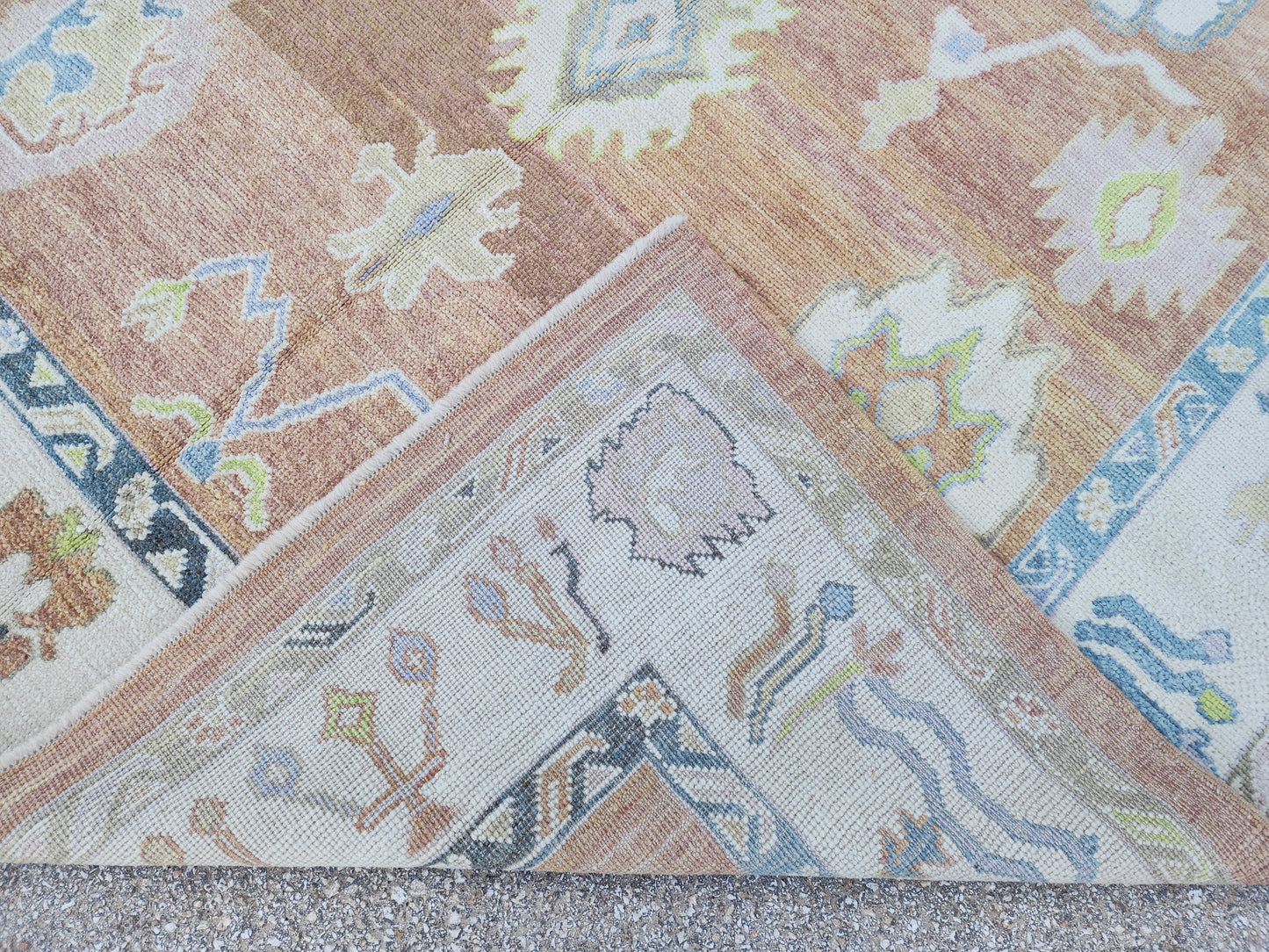 Oushak Hand Knotted Rug 8x11 ft - sku1651