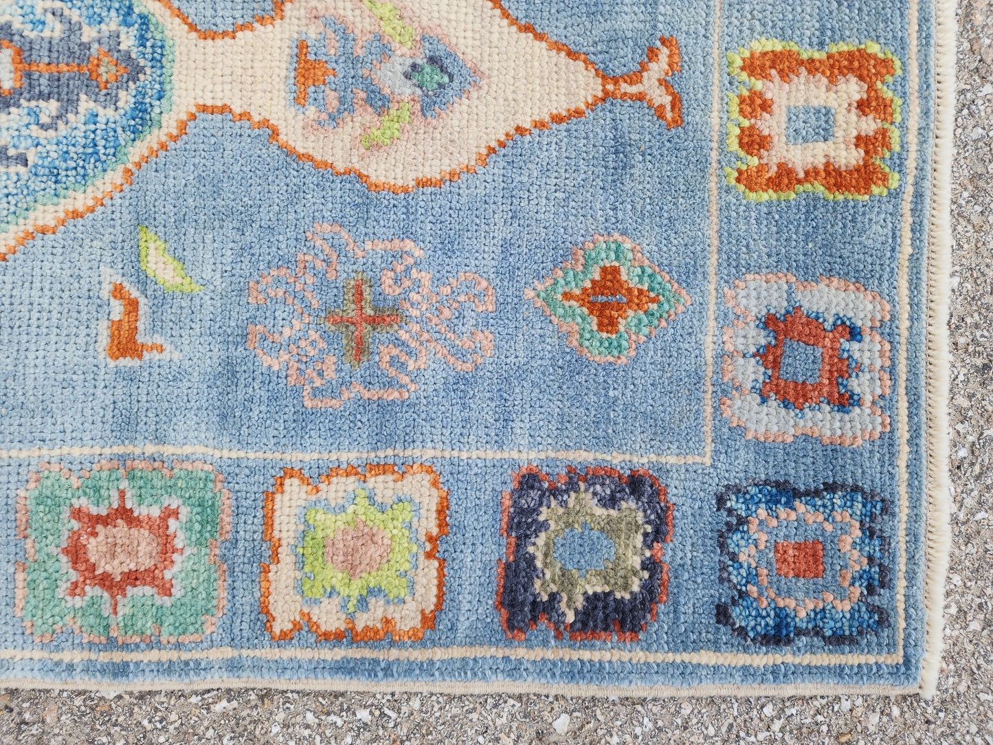 Oushak Hand Knotted Rug 3x6 ft - sku1646