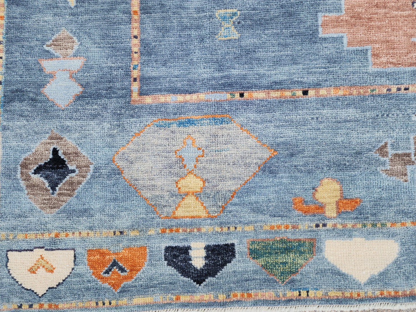 Oushak Hand Knotted Rug 8x9 ft - sku1652