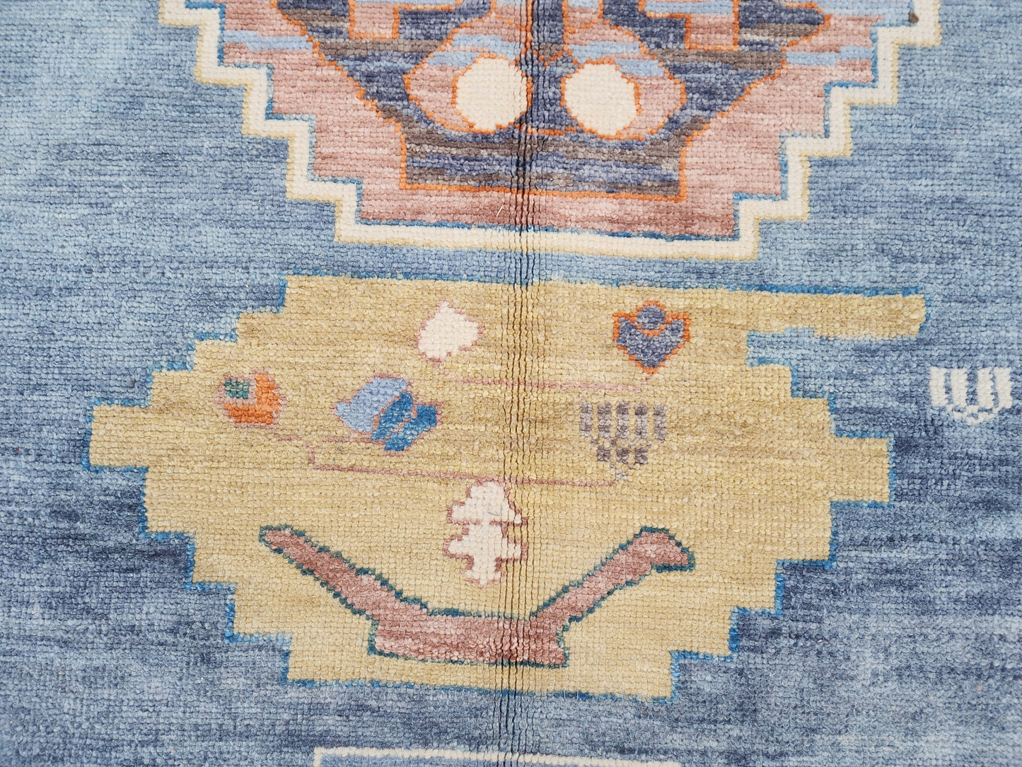 Oushak Hand Knotted Rug 8x9 ft - sku1652