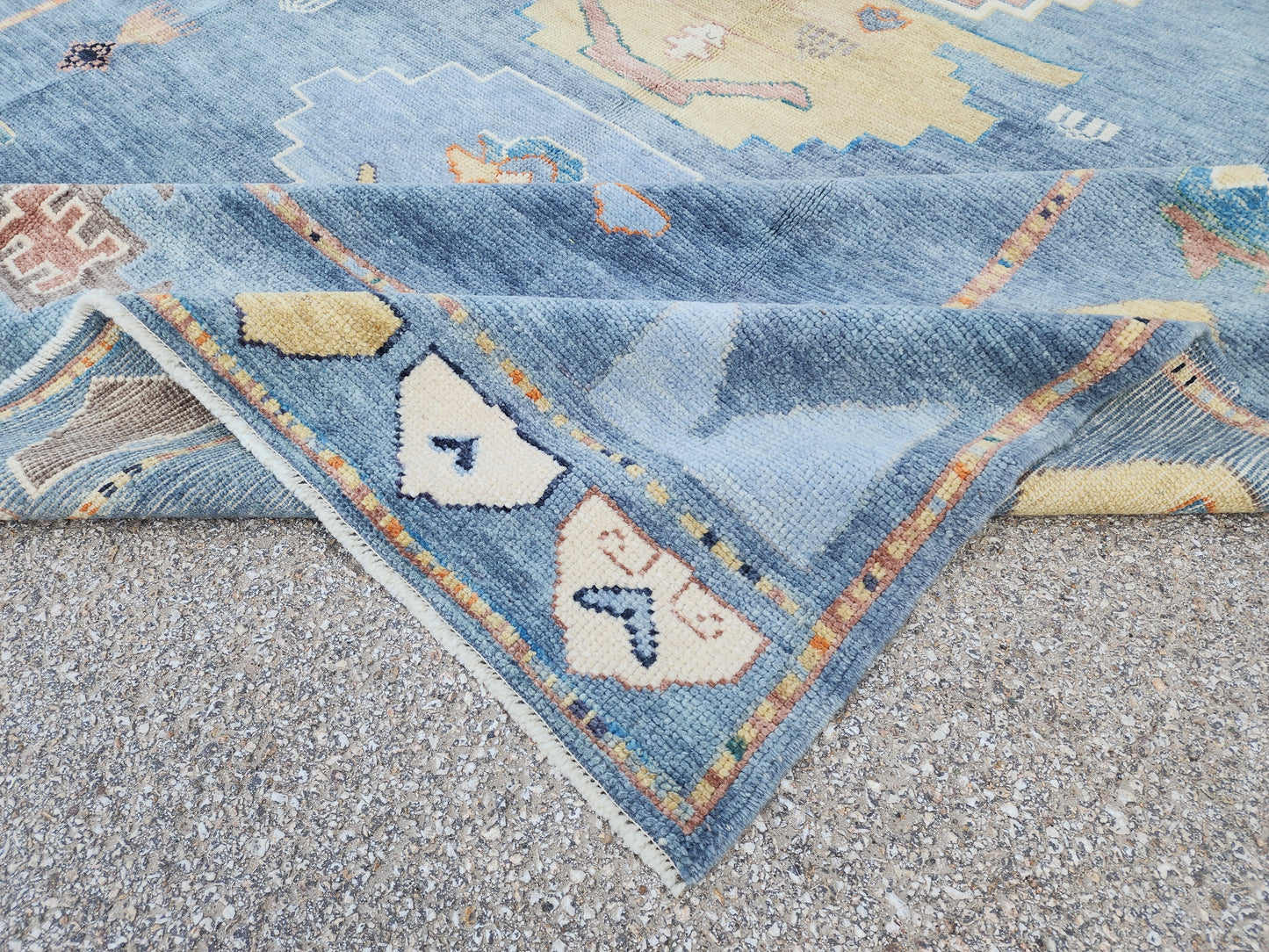 Oushak Hand Knotted Rug 8x9 ft - sku1652