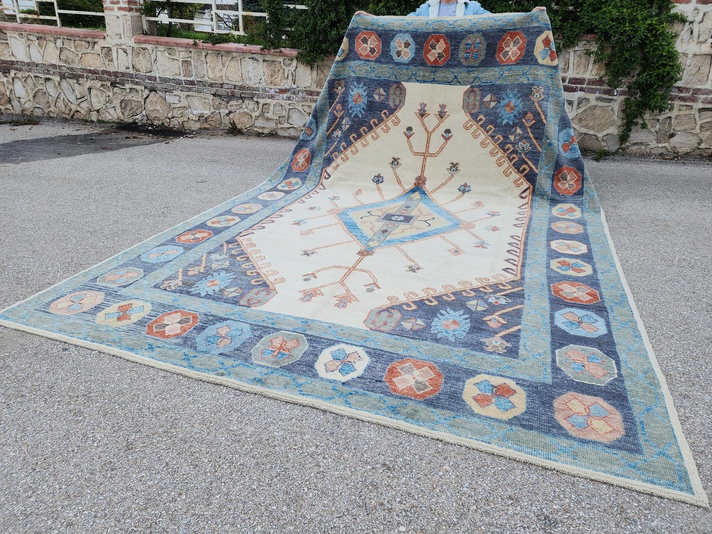 Oushak Hand Knotted Rug 10x14 ft - sku1650