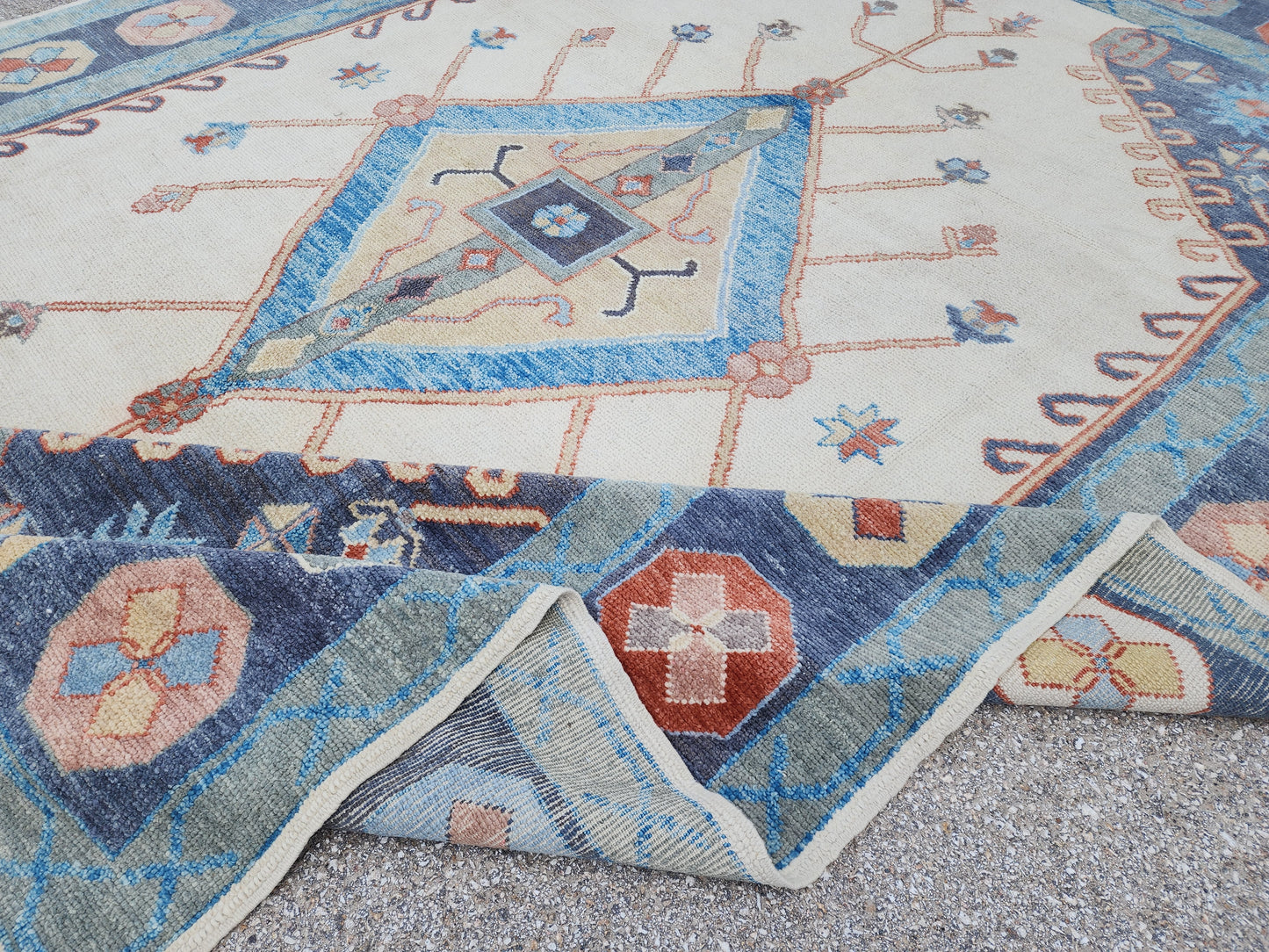 Oushak Hand Knotted Rug 10x14 ft - sku1650