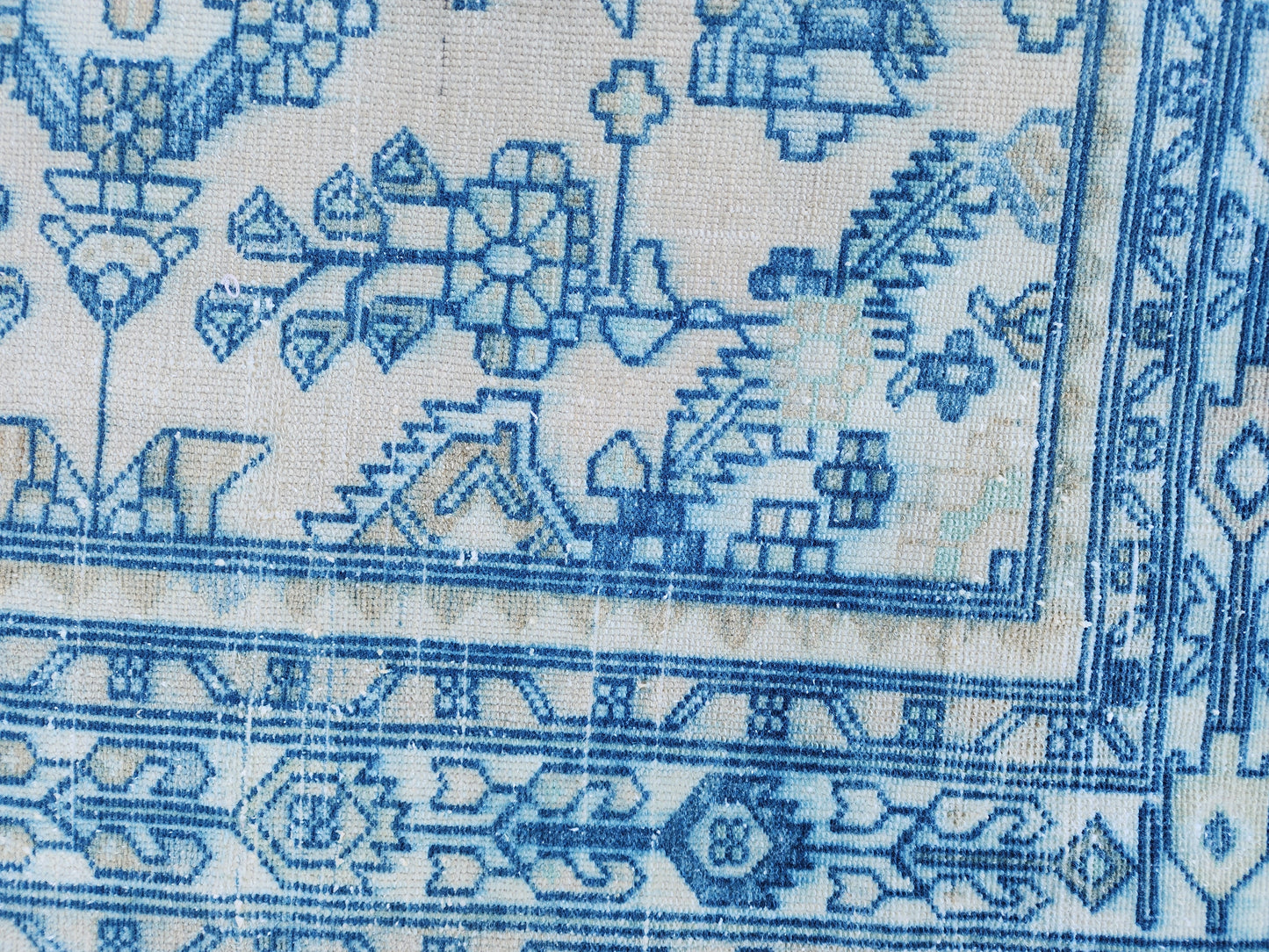 Wool Vintage Runner Rug 3x10 - sku1937