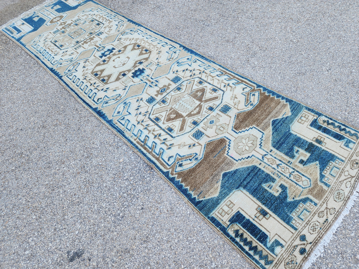 Hand Made Runner Rug 2x9 - sku1939