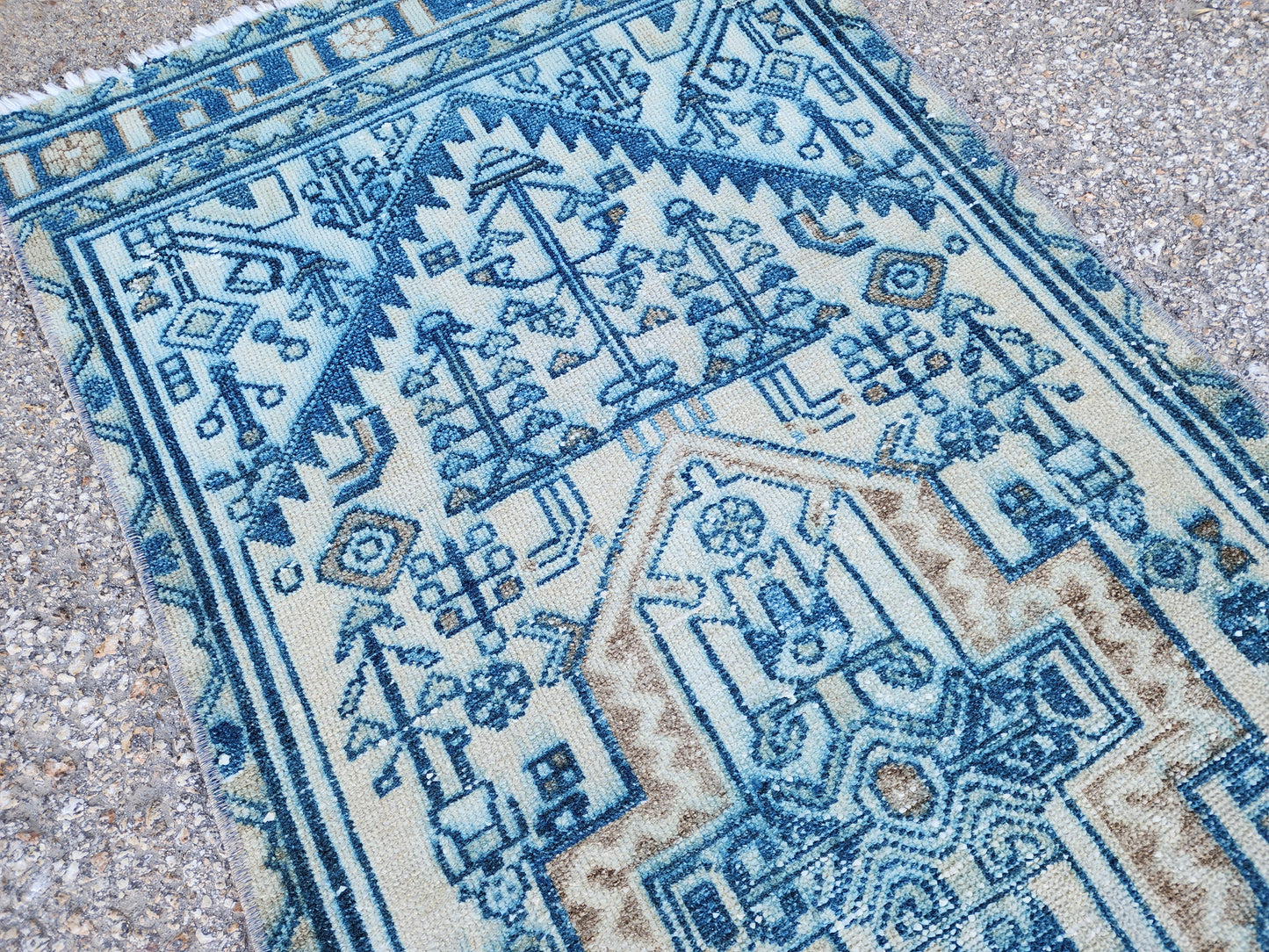 Turkish Wool Runner Rug 2x10 - sku1940