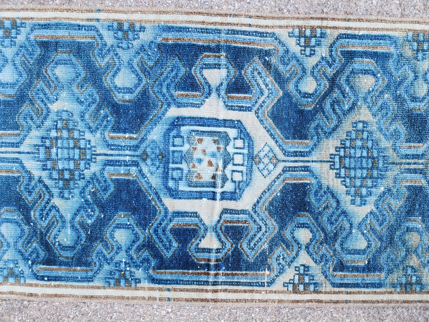 Oriental Blue Vintage Runner Rug 2x9 - sku1946