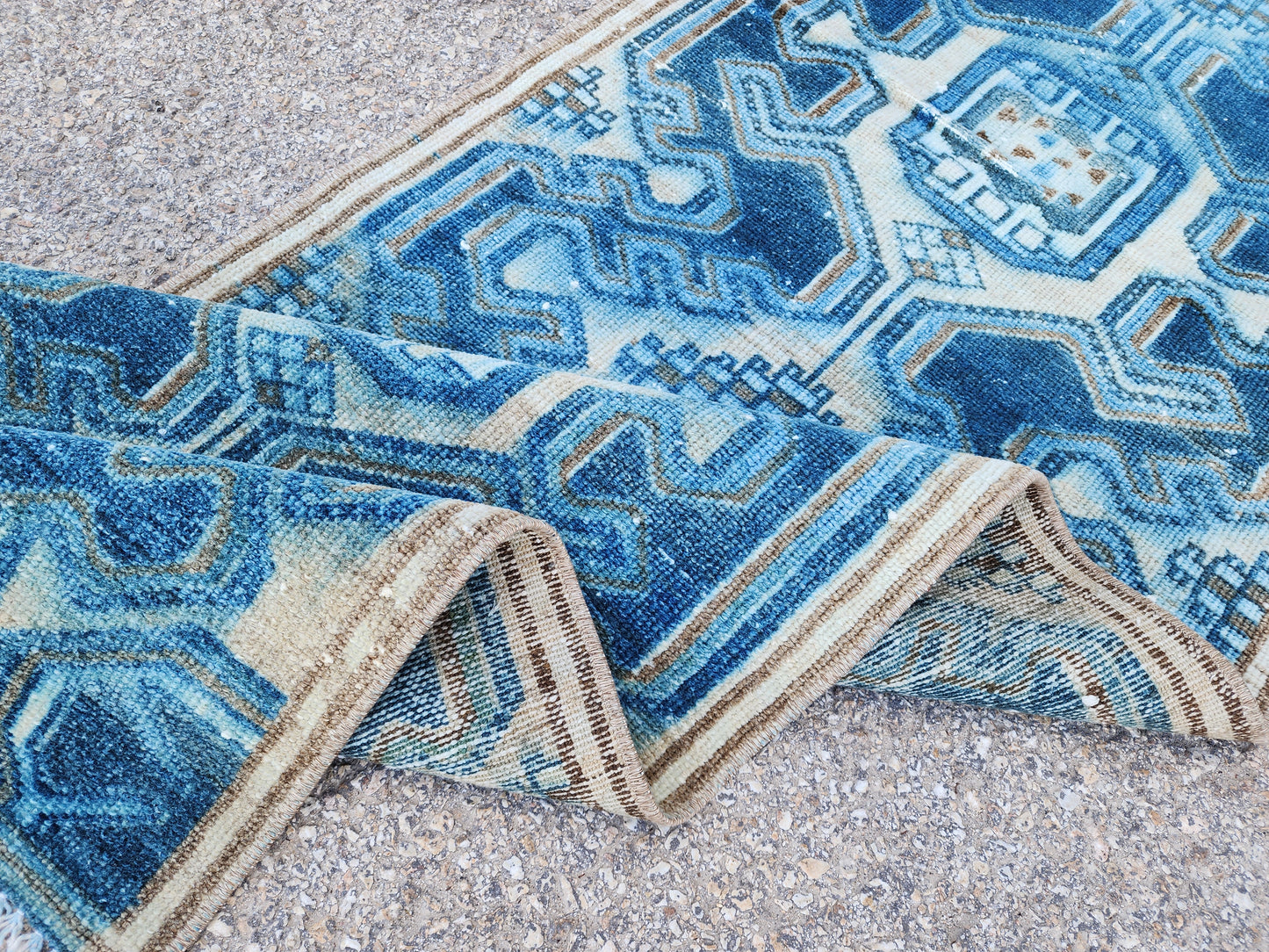 Oriental Blue Vintage Runner Rug 2x9 - sku1946