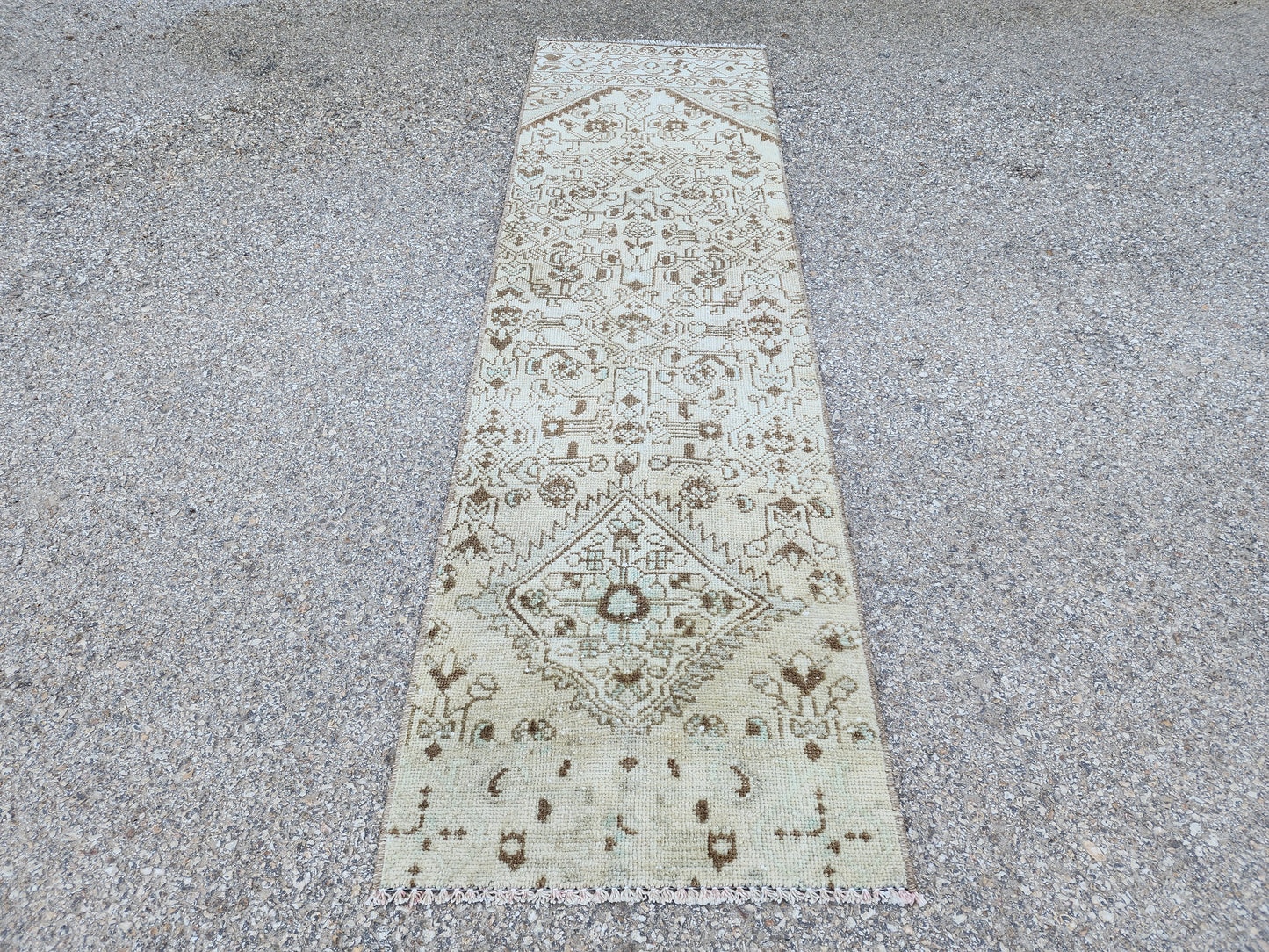 Hallway Neutral Woven Runner Rug 2x6 - sku1947