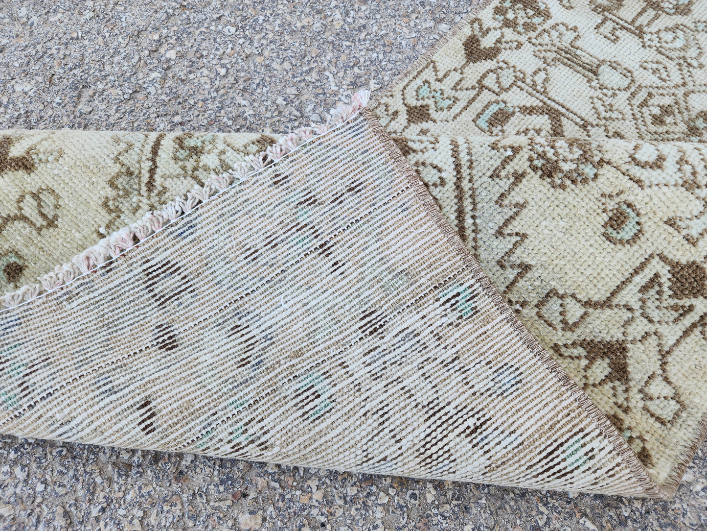 Hallway Neutral Woven Runner Rug 2x6 - sku1947