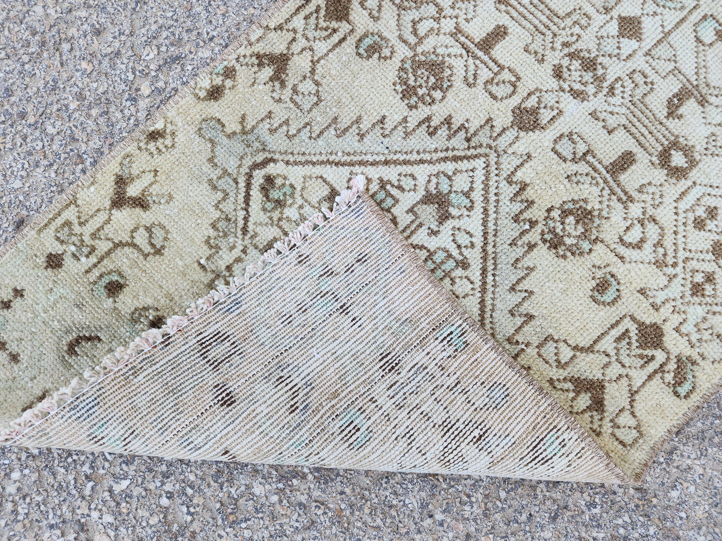 Hallway Neutral Woven Runner Rug 2x6 - sku1947