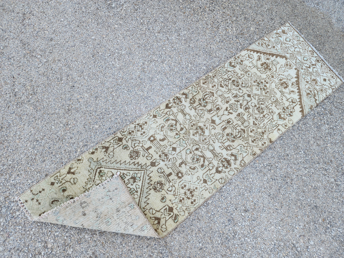 Hallway Neutral Woven Runner Rug 2x6 - sku1947