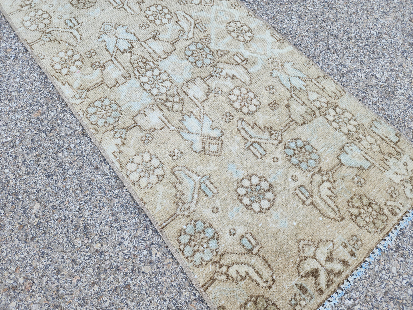 Farmhouse Neutral Woven Runner Rug 2x6 - sku1948