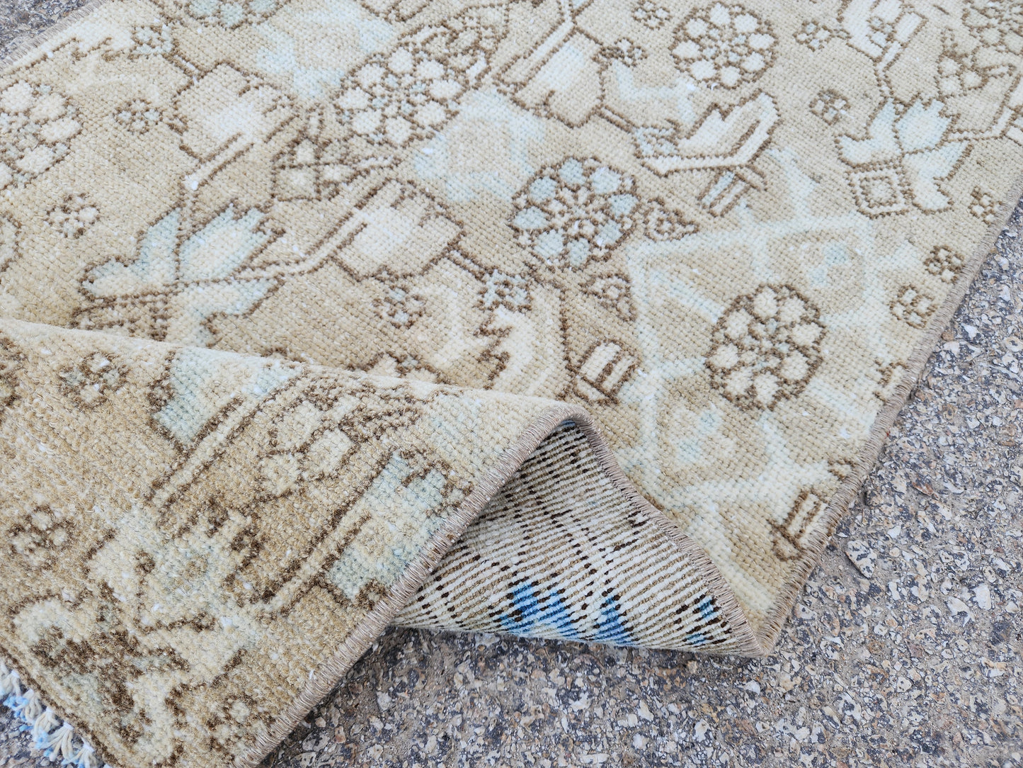 Farmhouse Neutral Woven Runner Rug 2x6 - sku1948