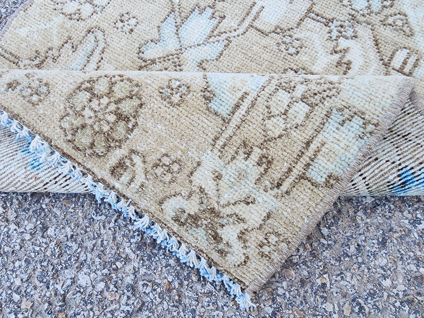 Farmhouse Neutral Woven Runner Rug 2x6 - sku1948