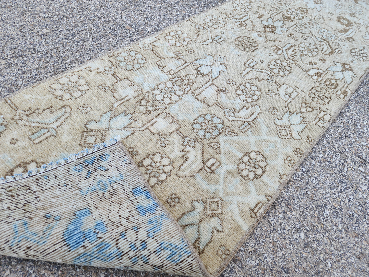 Farmhouse Neutral Woven Runner Rug 2x6 - sku1948