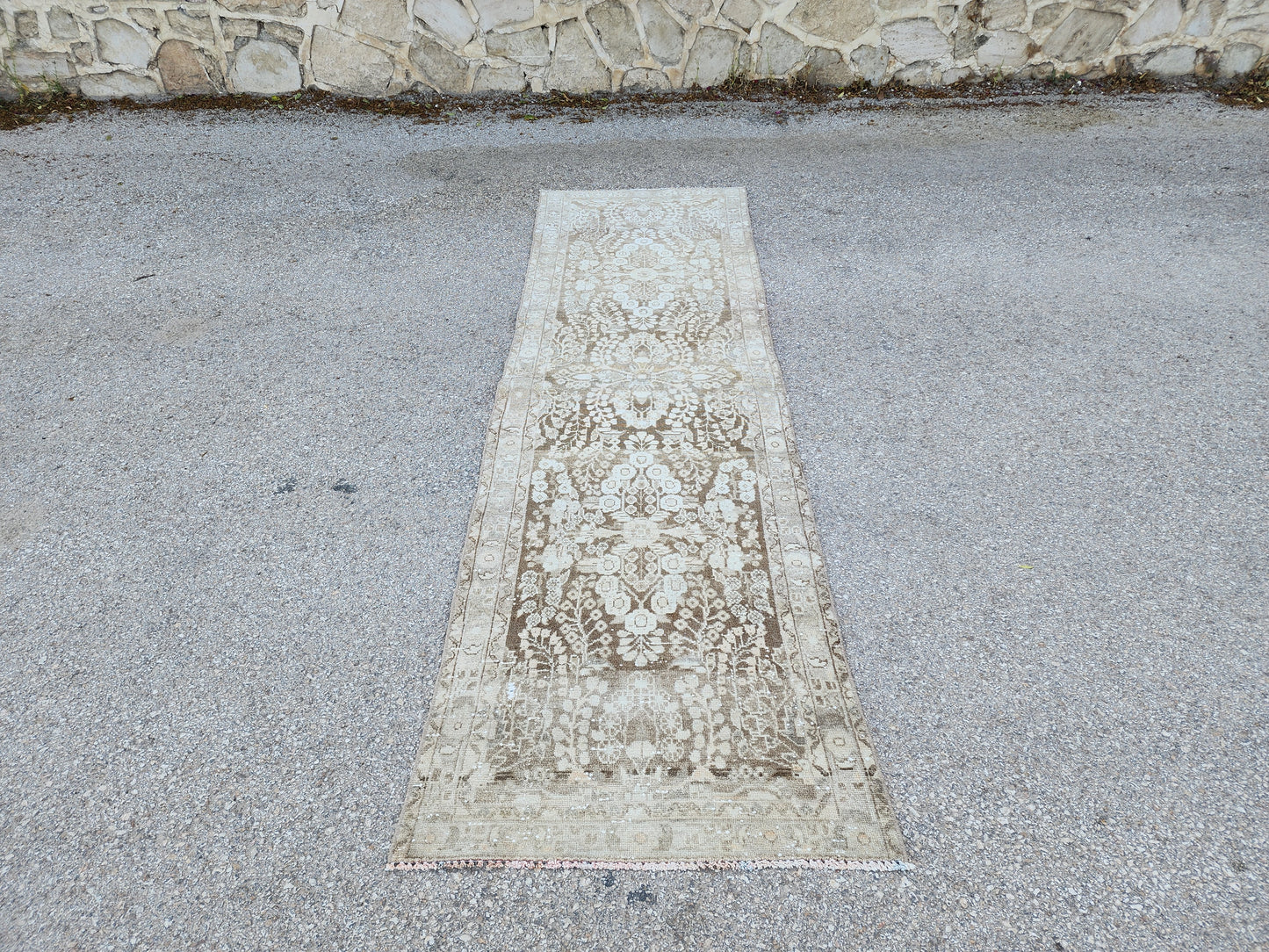 Wool Handcrafted Runner Rug 3x9 - sku1949