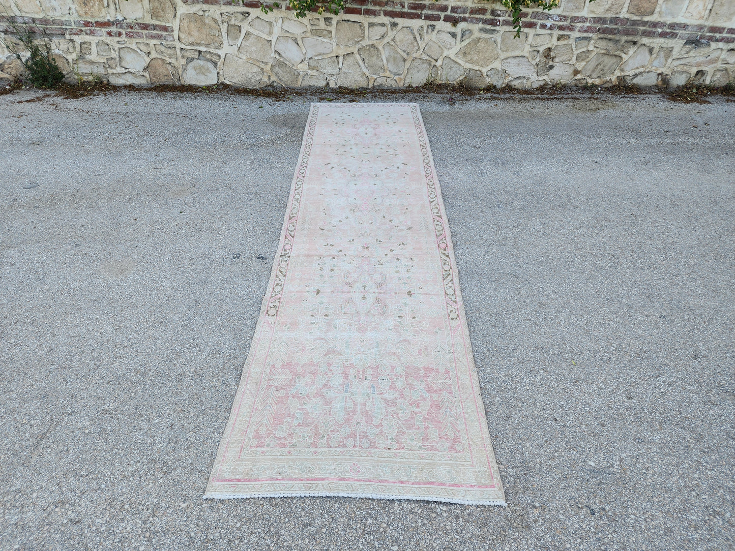 Persian Rustic Woven Runner Rug 3x14 - sku1954