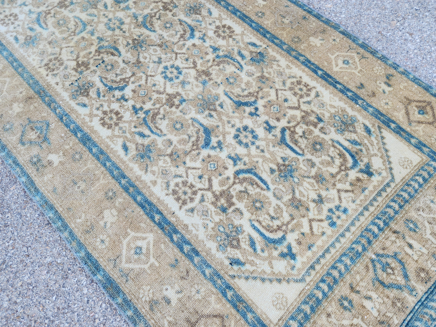 Neutral Hand Woven Runner Rug 3x9 - sku1955