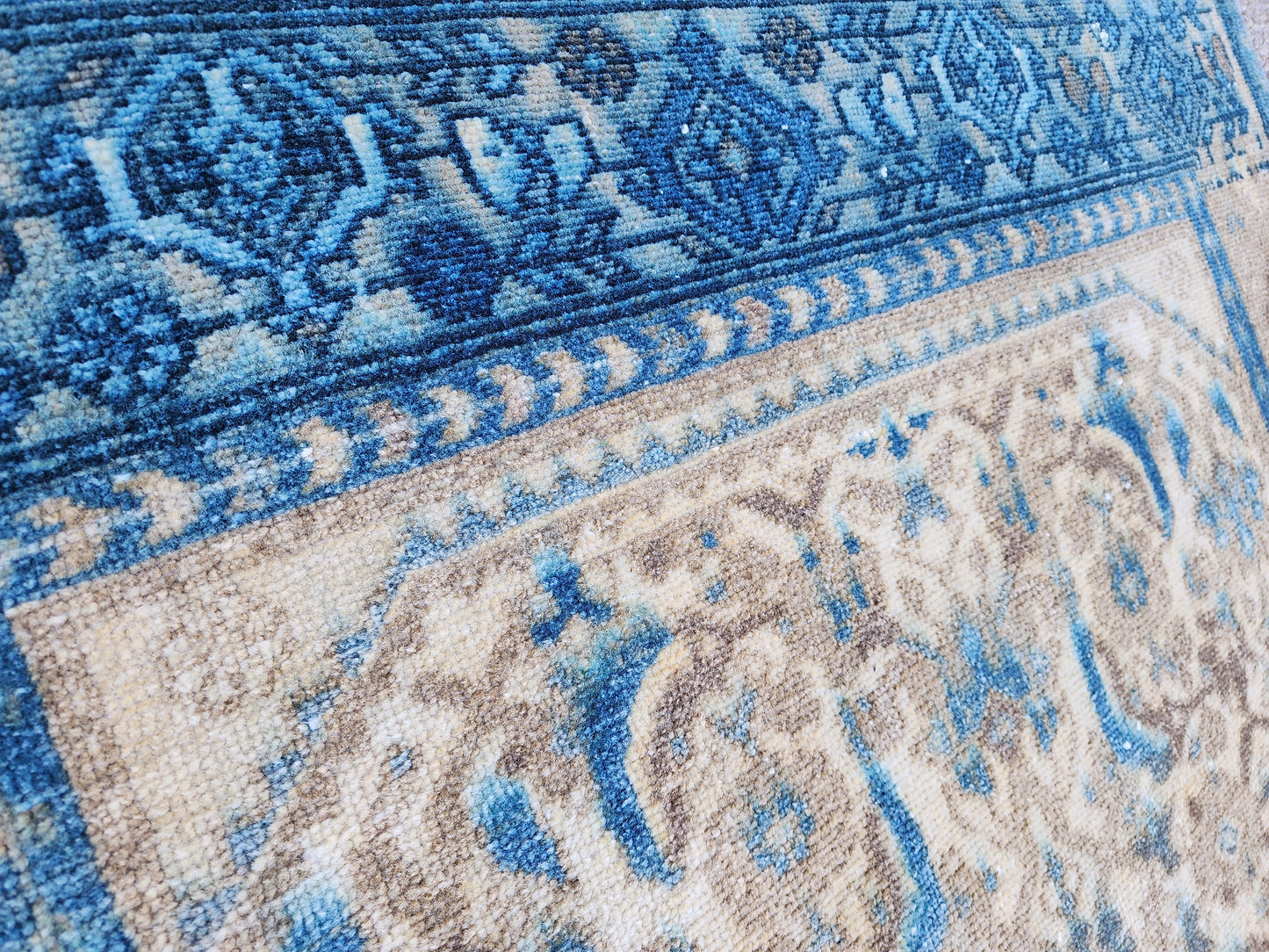 Neutral Hand Woven Runner Rug 3x9 - sku1955