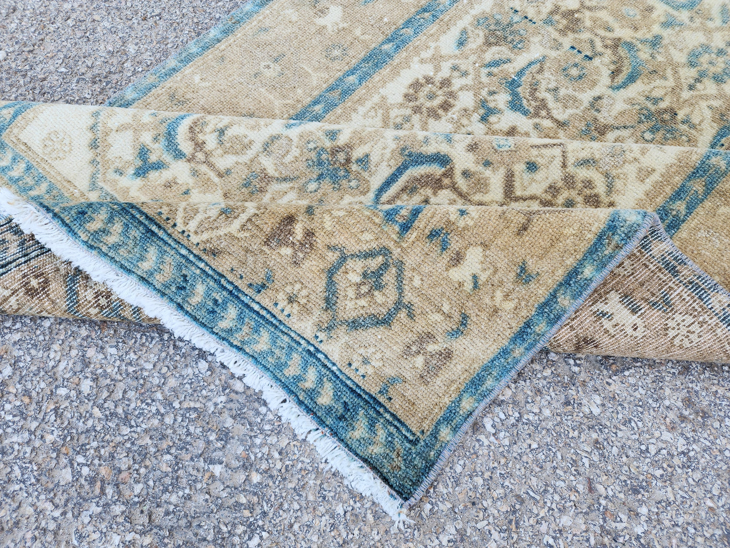 Neutral Hand Woven Runner Rug 3x9 - sku1955