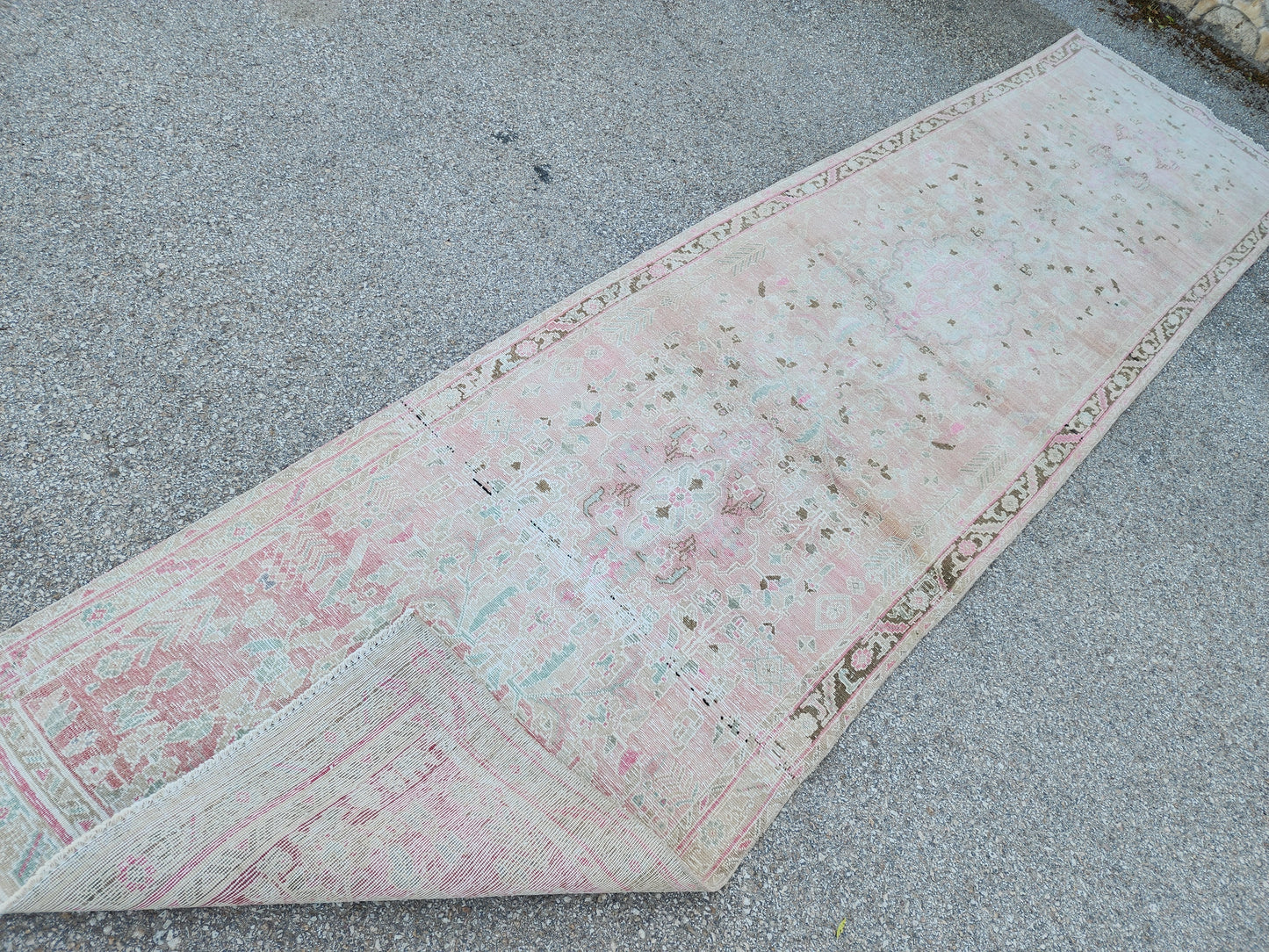Neutral Persian Runner Rug 3x14 - sku1956