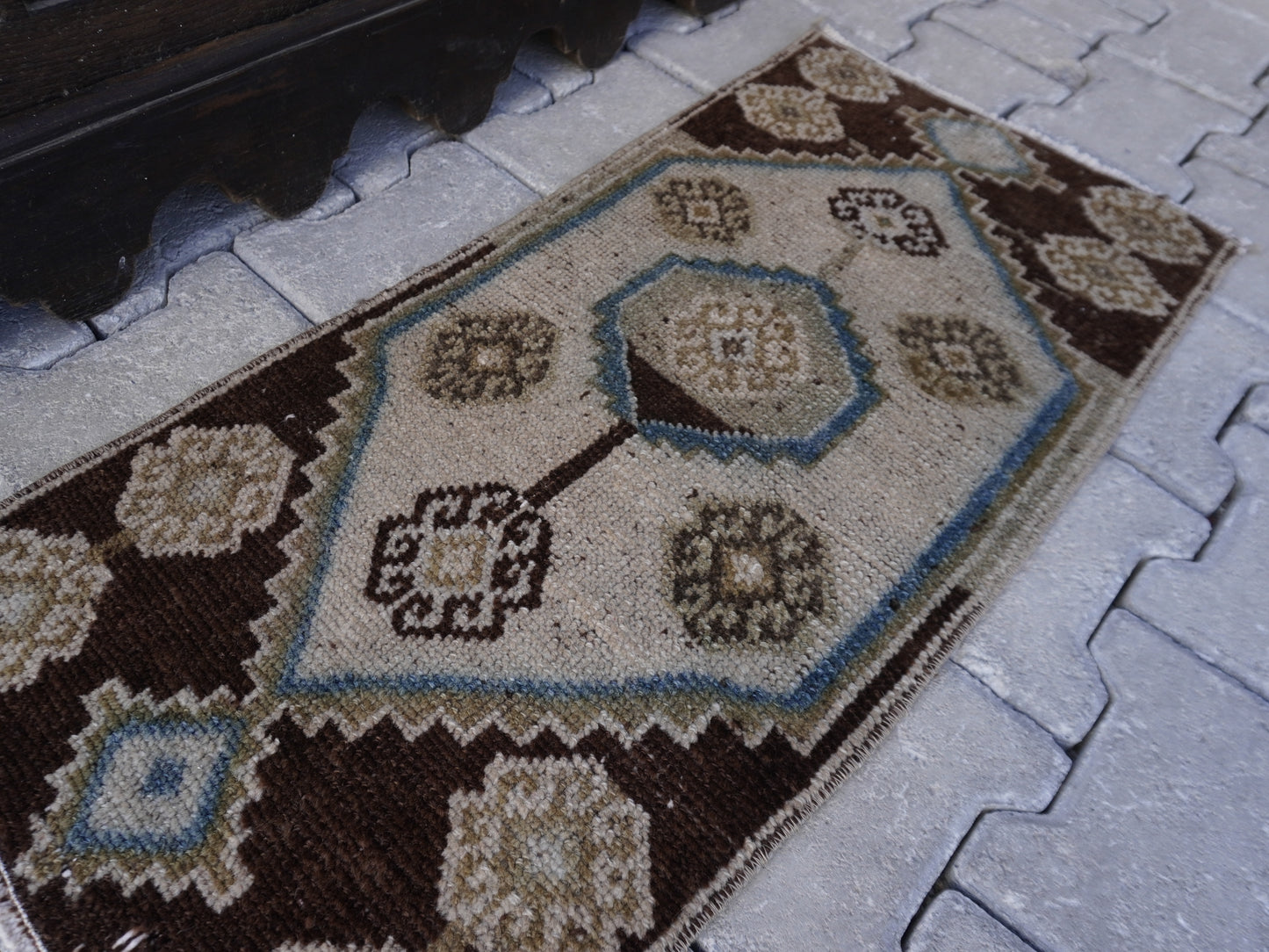 Hand Knotted Doormat 2x3 ft - skuy40